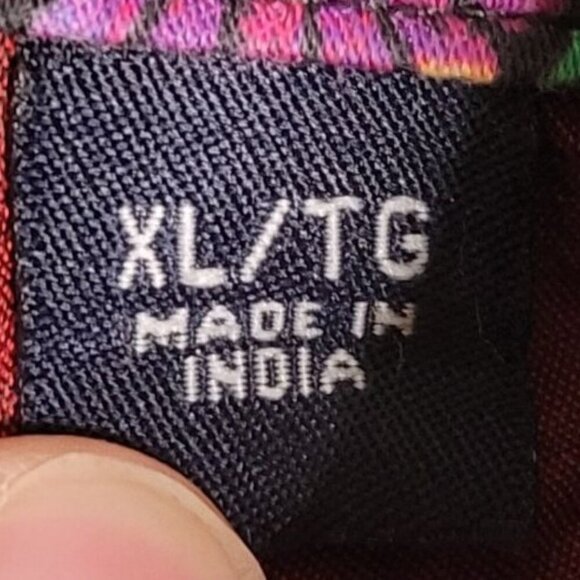 Robert Graham Men's XL Button Down Striped Flip Cuff Multicolored Shirt MIssing - Picture 4 of 13